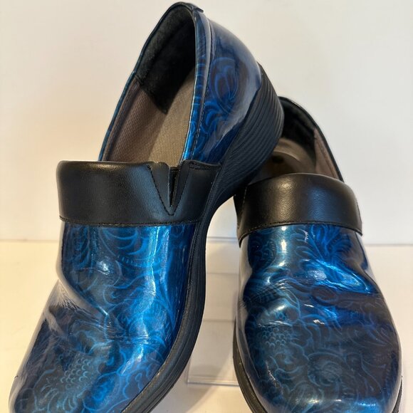 Dansko Work Wonders by Dansko Size 38 US 7.5-8 Clog Turquoise Print W001739702 - Picture 2 of 10